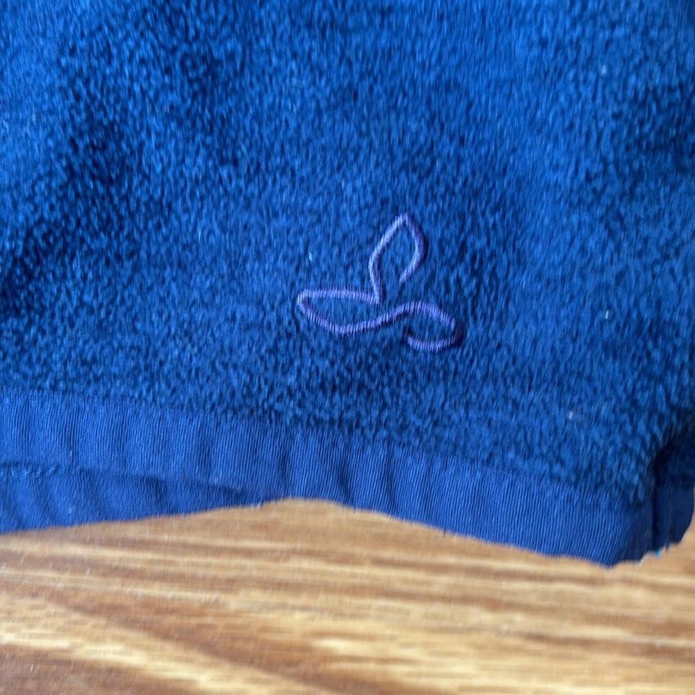 Prana Blue 1/4 Zip Liora Fleece  Hoodie‎ Sweatshirt Size Medium - Picture 4 of 12